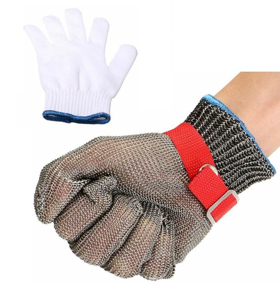 Cut Resistant Gloves 316L Stainless Steel Metal Hand Protective Safety –  Flywin-tech